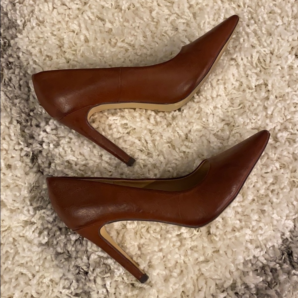 Leather heels